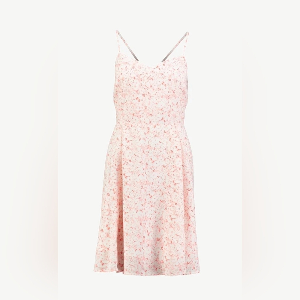 Gap Peachy/Orange & white mini Dress